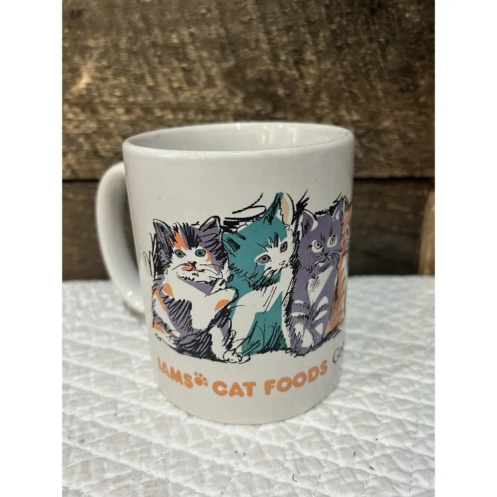 Iams Cat Foods Mug Cats Kittens Good for Life‎ Pets Cute Coffee Tea